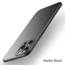 Shockproof Ultra Slim Matte Hard Plastic Case for iPhone 13 Mini (Matte Black)