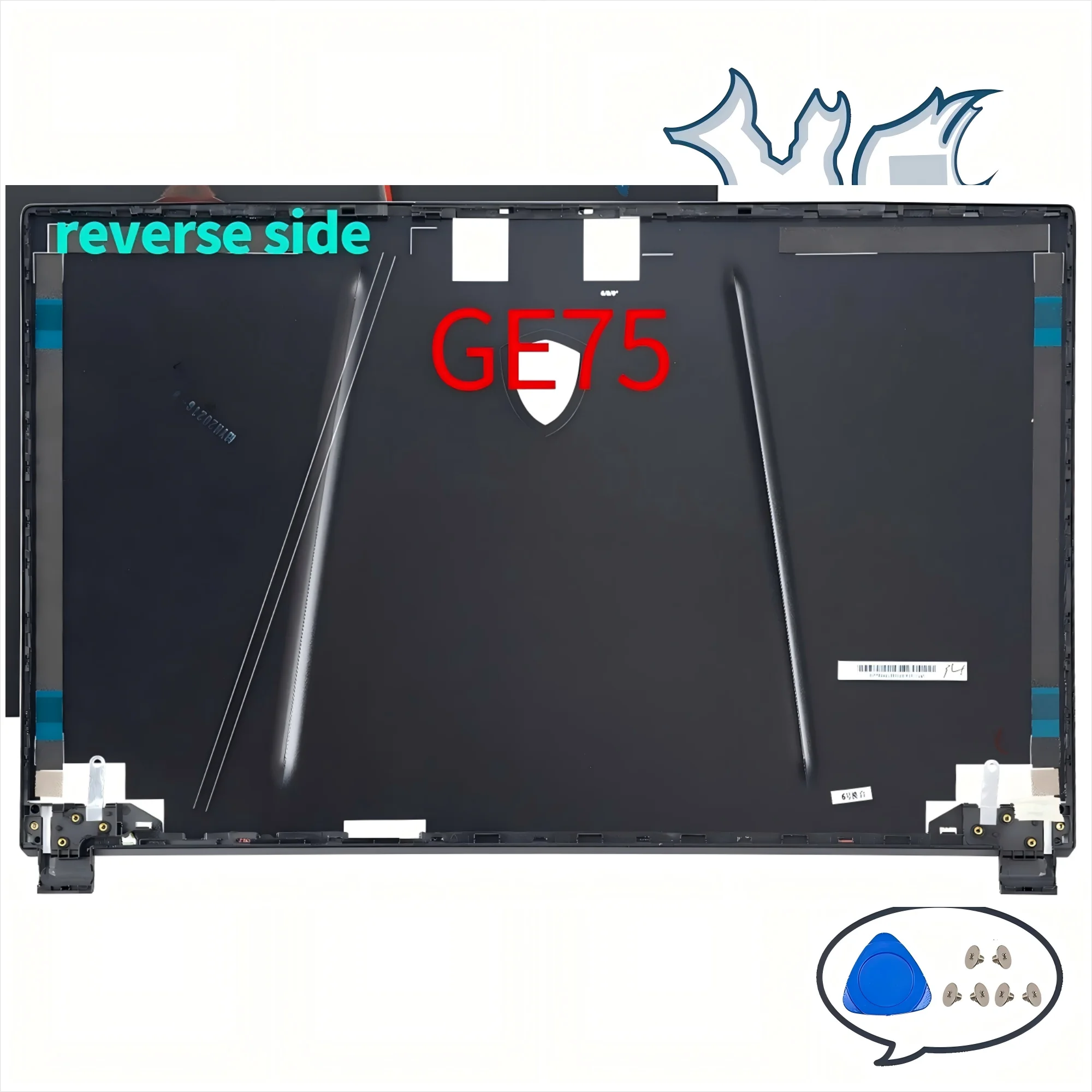 GE75 Raider 8RE GP75 GL75 MS-17E2 17E5 17E7 9SE 9SD 9SF 노트북 부품 LCD 백커버 베젤 힌지 금속 하우징 교체품