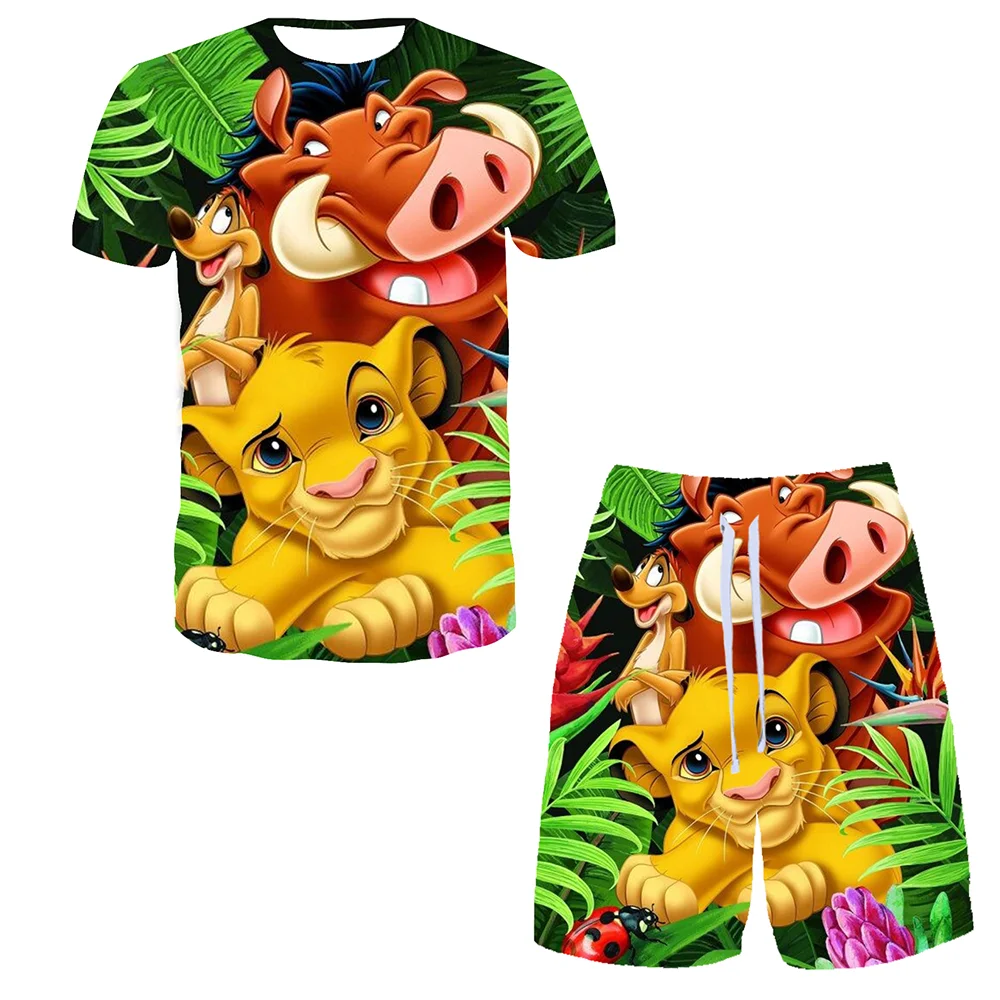COMPLETO SHORT T-SHIRT SIMBA DISNEY BAMBINO 100% COTONE - EX1044GRIGIO (anni 05 - Foto 8