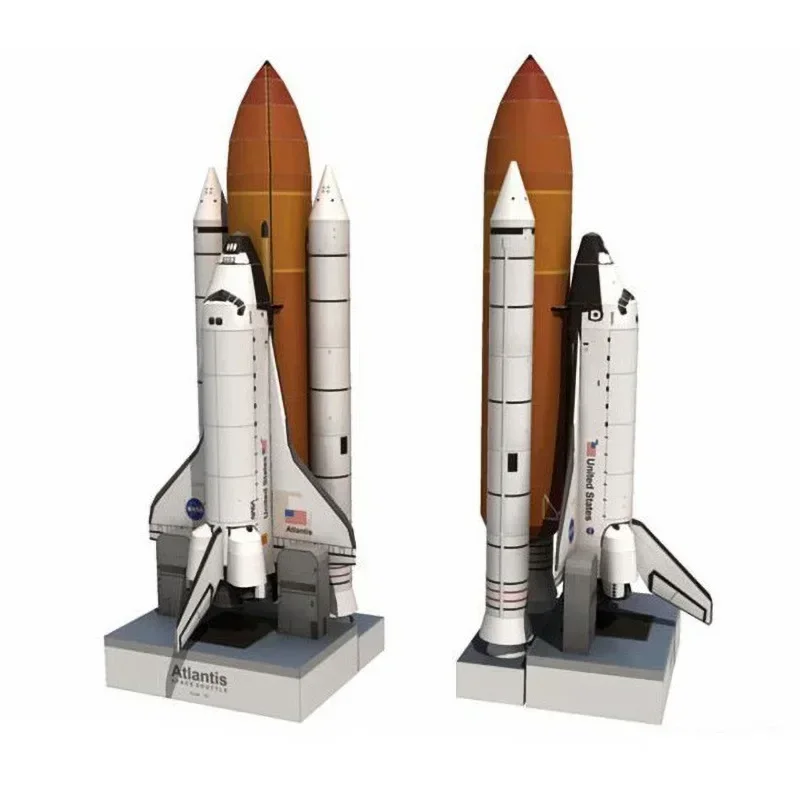 1:150 3D Paper Space Shuttle Atlantis Rocket DIY Puzzle Card Model Building Sets Construction Educational Toys gift
