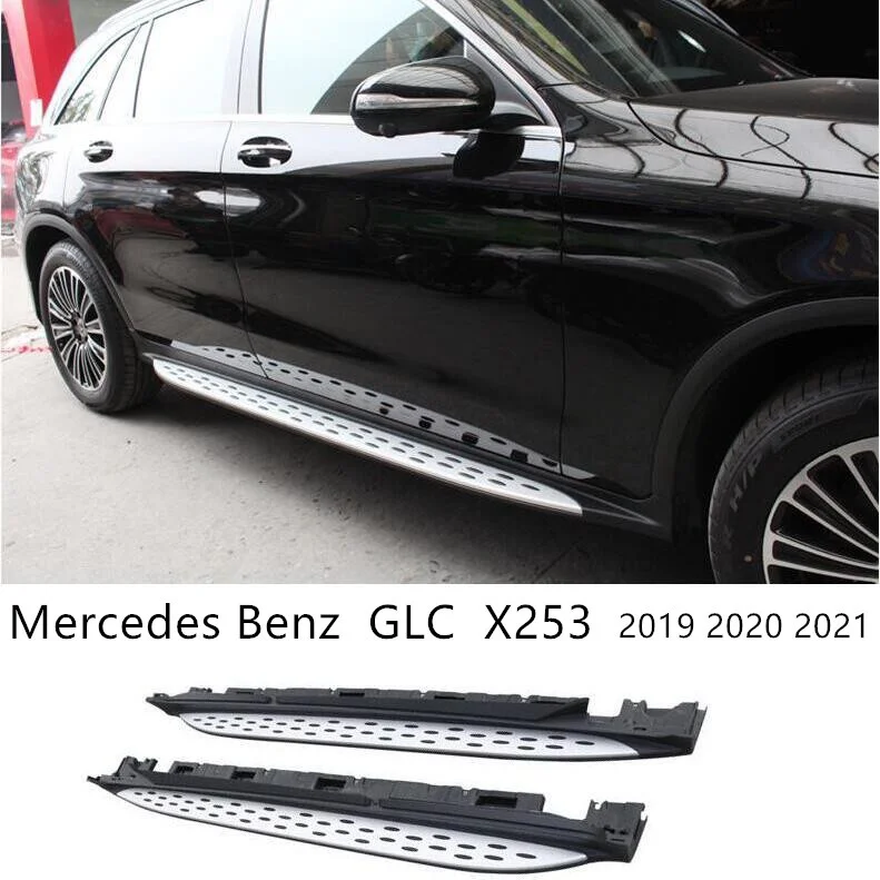 

Running Boards Side Step Nerf Bar Pedals For Mercedes Benz GLC X253 2019 2020 2021 High Quality Auto Accessories