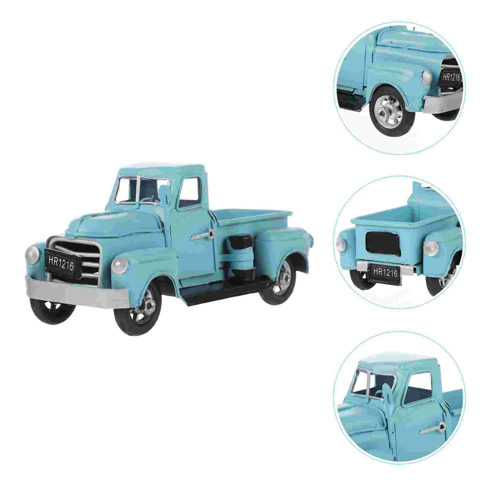 

Vintage Easter Truck Decor Farmhouse Pickup Truck Model Car Craft Photo Prop