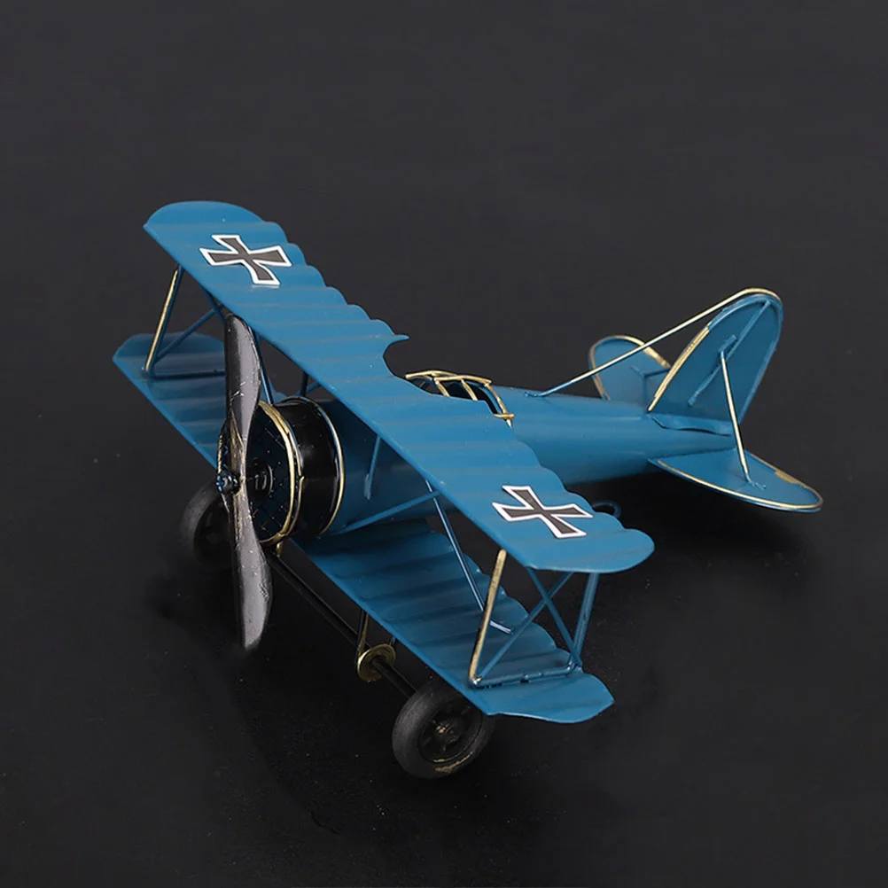 

3 Pcs Home Decor Airplane Model Ornament Aircraft Metal Miniature Adornment Retro Planes