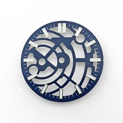 Luminous Black & Blue Dial - 28.5mm (Blue)