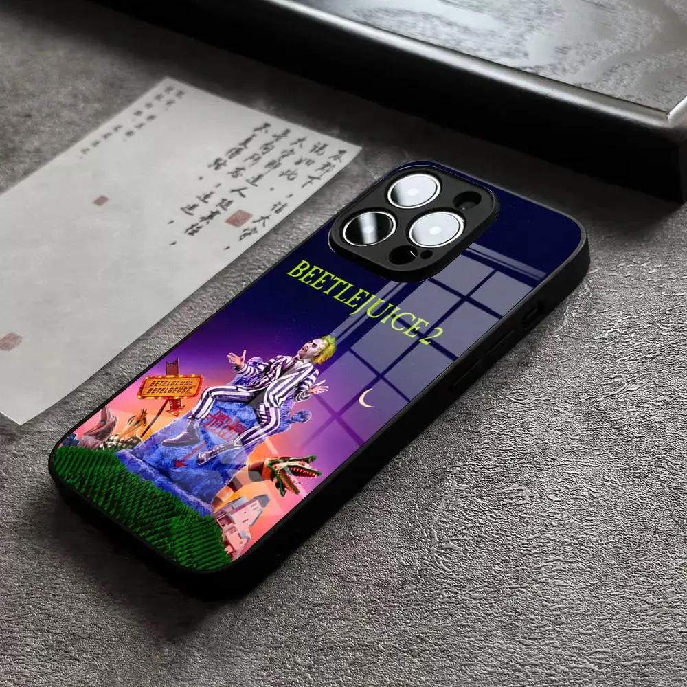 thumbnail image 1 of B-Beetlejuices 2 Phone Case For IPhone 15 Pro Max 14 Plus 12 Mini 11 13 X XR XS 16 Plus SE Tempered Glass Back Cover, 1 of 5