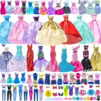 Random 60 PCS Gorgeous Doll Clothes and Accessories for 11.5 Inch fashion Doll -doll House Accessories- A Perfect Gift for Girls 1