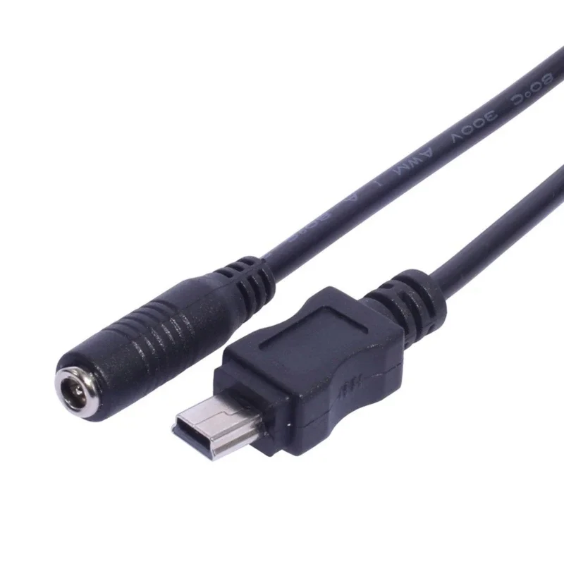 3.5x1.35mm DC Power Plug Waterproof Jack 3.5x1.35mm Female To Mini USB Male Connector Adapter Cable Charging Cord charging cable
