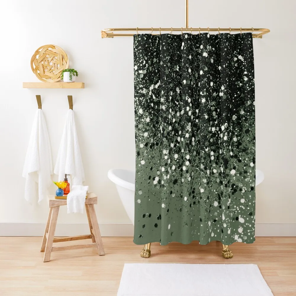 

Cactus Green Black Glitter #1 (Faux Glitter - Photography) #shiny #decor #artShower Curtain Transparent Bathroom Shower Curtain