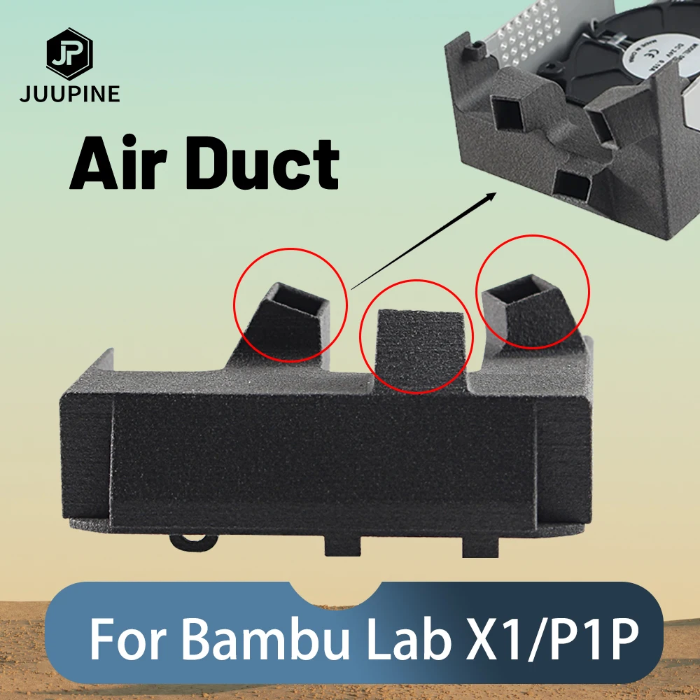

For Bambu Lab Fan Duct X1C Fan Duct Upgrade Nylon Sintering High Temperature Resistance Cooling Fitting For Bambu Lab P1P X1
