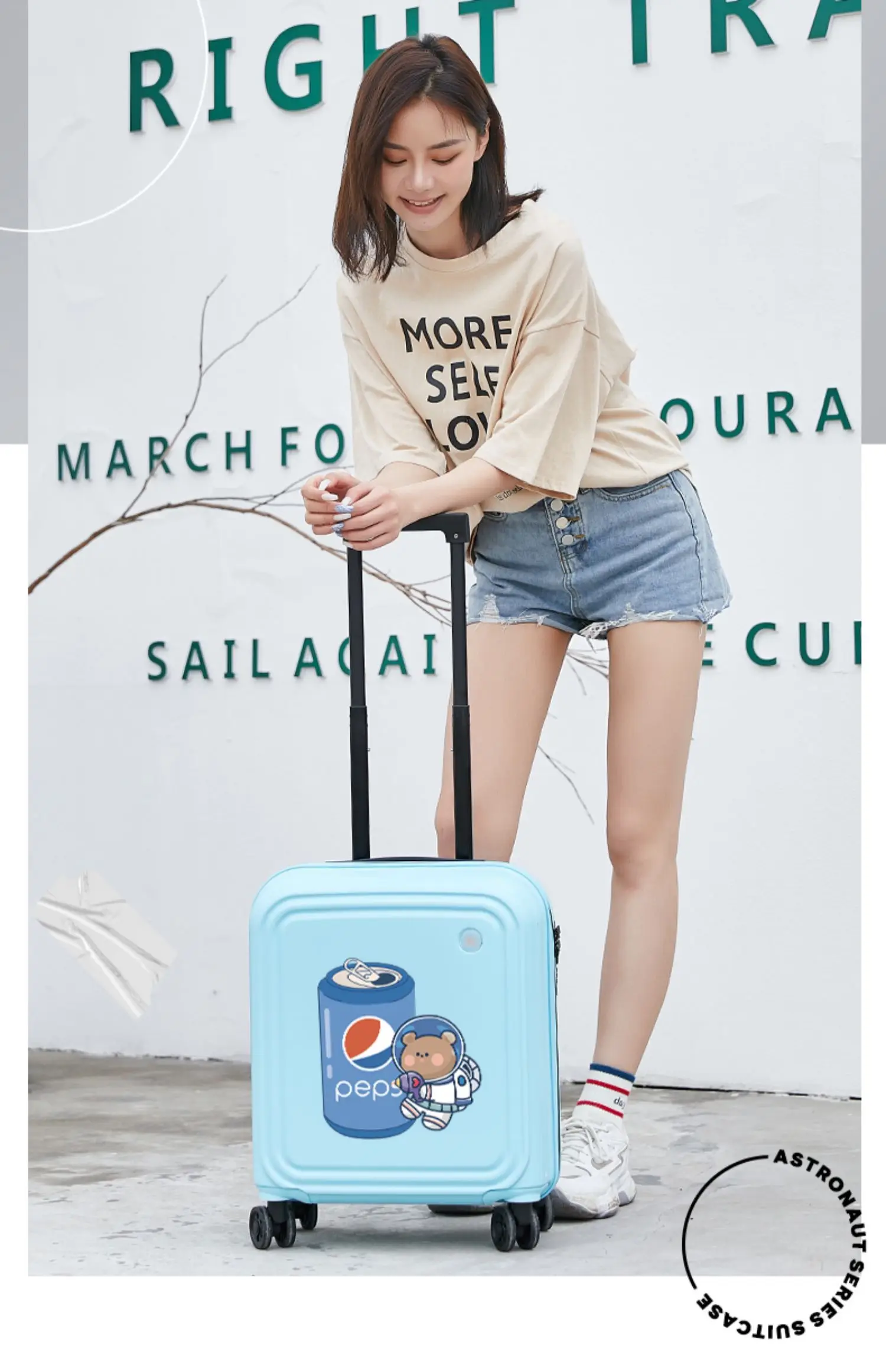 

B278 Cartoon children's luggage small lightweight boarding travel trolley case password leather case