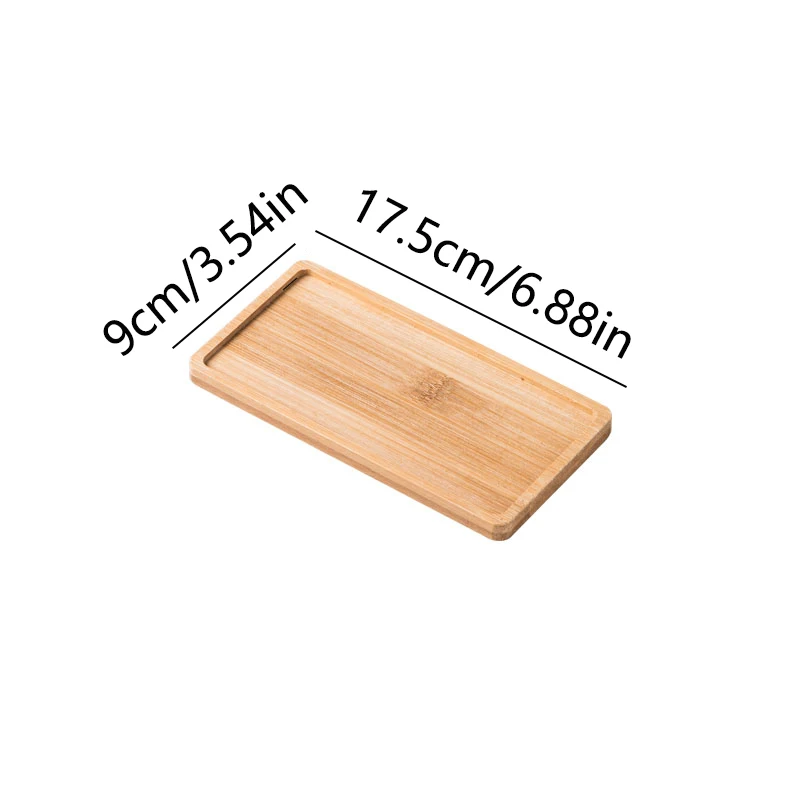 Bamboo Multi-Shape Wooden Holder and Tray for Home Decor & Photography Props