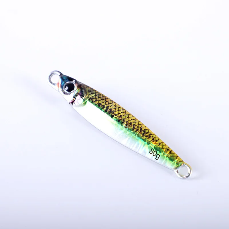 3D Printing Tungsten Jig Fishing Lure Sea Fishing Long Casting Micro Jigs 10g-120g Fast Sinking Luminous Vertical Jigging Lure 4