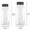 Plastic Juice Bottle 250ml/350ml Empty Bottle with Caps for Juicing Drinks Smoothies 3