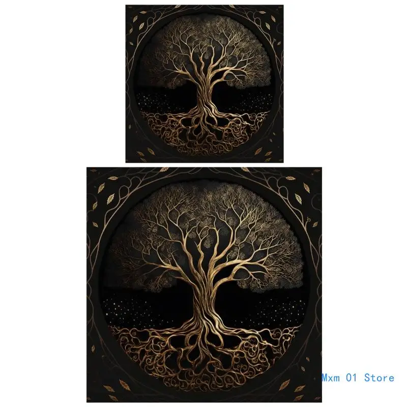 

Индийская ткань для алтаря, Альтер Таро, колдовство, дерево жизни, украшение, Прямая доставка