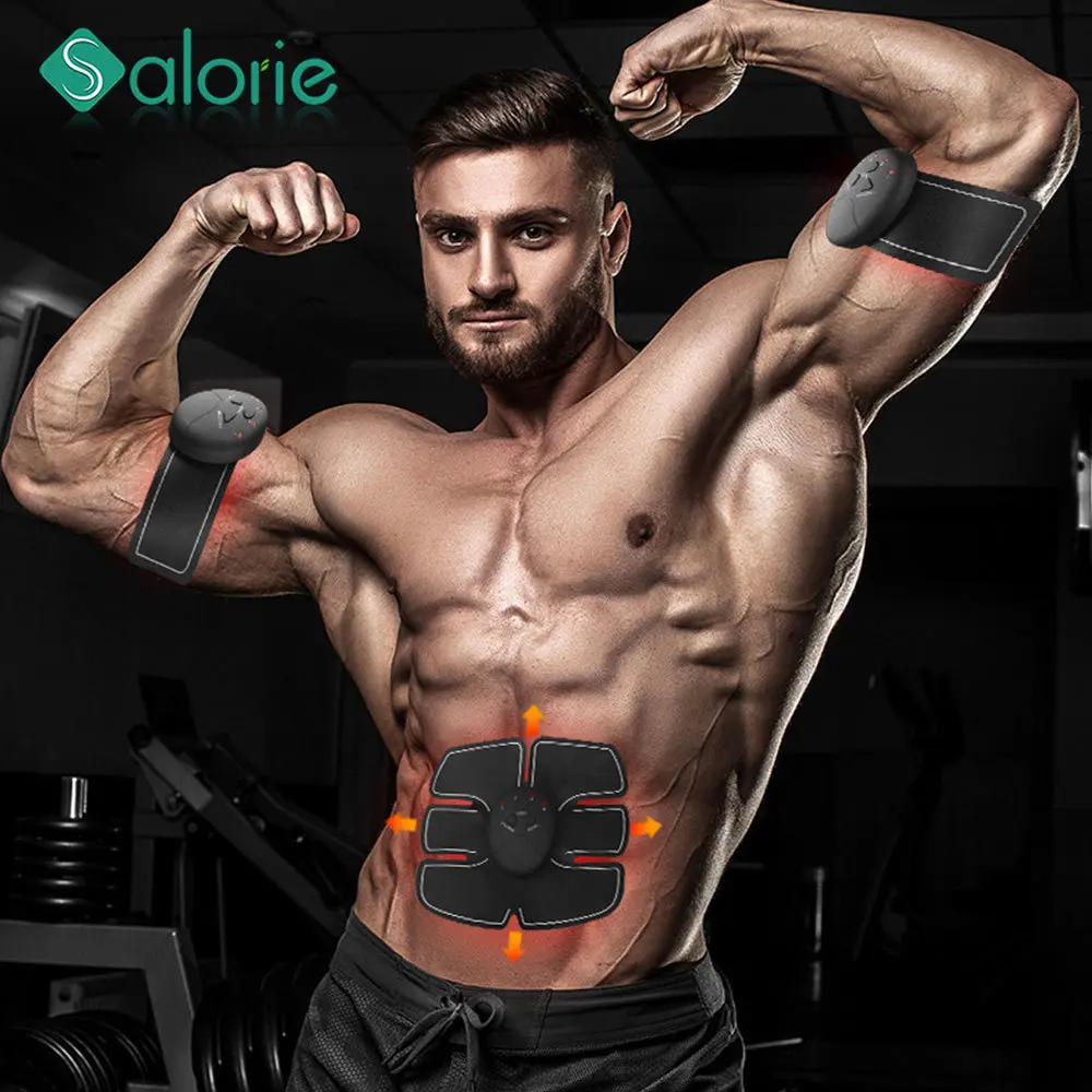 

Abdomen Massage EMS Muscle Stimulator Trainer Abdominal Muscle Trainer ABS Arm Stimulator Fitness Body EMS Slimming Massager