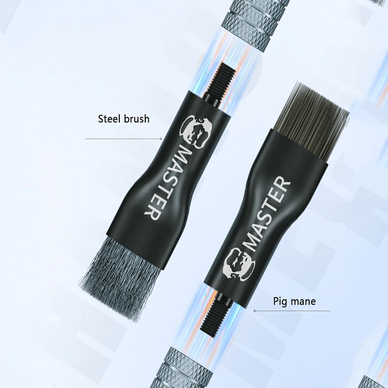 Mechanic Steel Brush Motherboard Chip Glue Removal IC Pad Cleaning PCB CPU Clean Dust PCB BGA Repair Soldering Brush 5