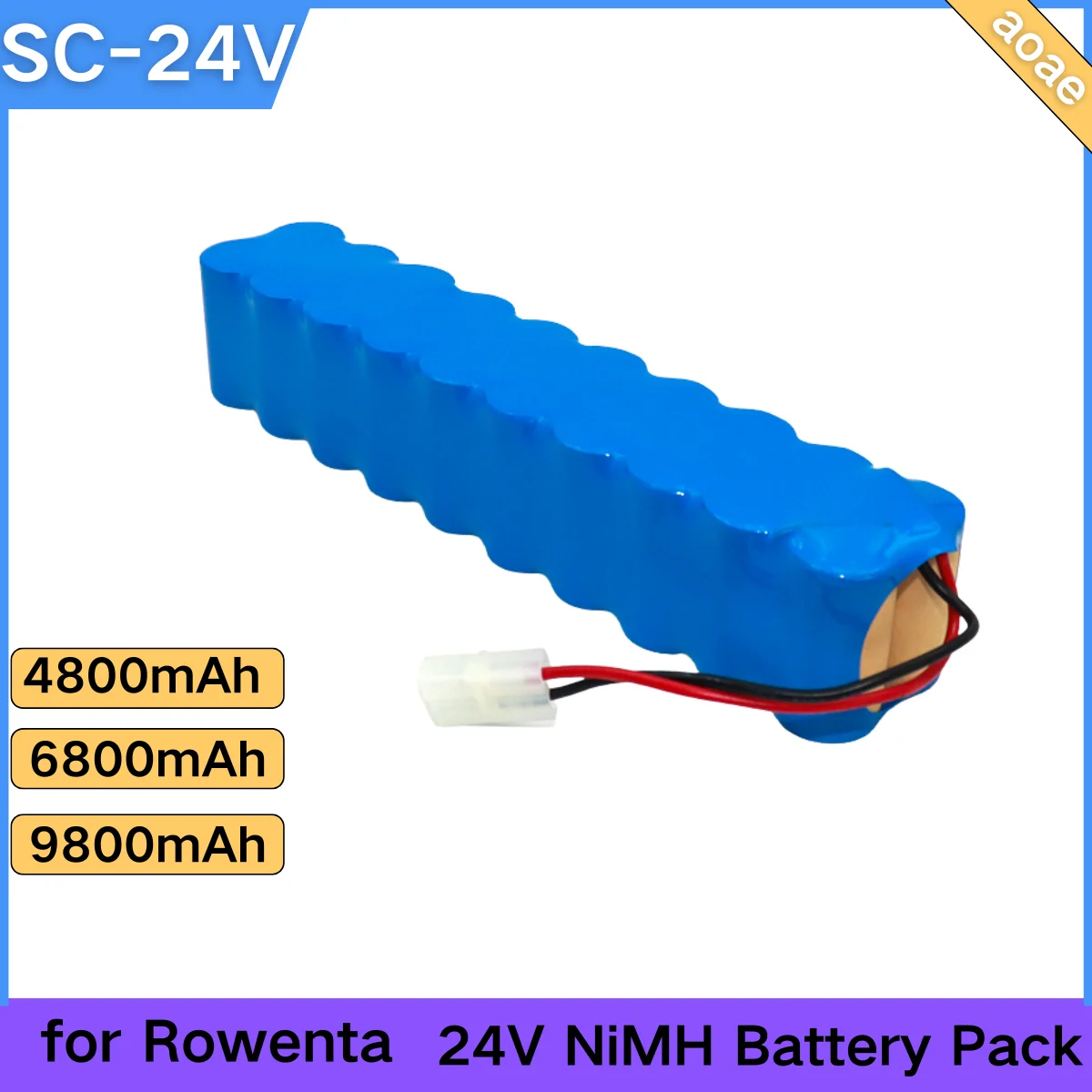 

NEW 4800mAh for Rowenta 24V NiMH Battery Pack CD Vacuum Cleaner Besen Air Force Extreme RH8770 RH8771WS RH877501 RH8779 RH877901