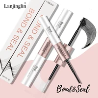 1PC 2 in 1 Bond and Seal/Lock Dual-Ended Eyelash Glue Waterproof Fast Drying Glue and Sealer Strong Hold Cluster Lash Glue Tools 1