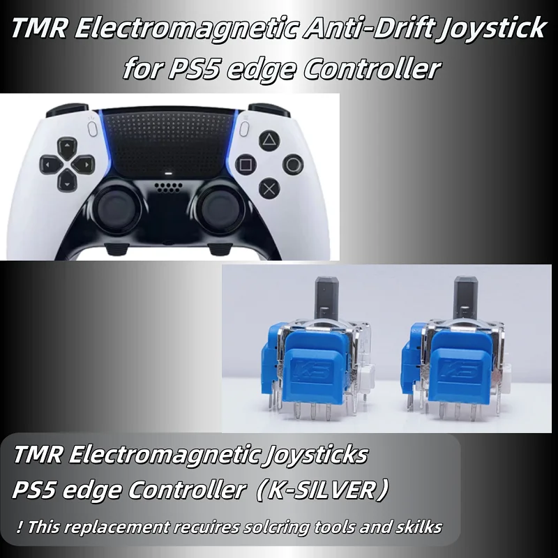 PS5 엣지 컨트롤러용 2-10개 TMR 효과 조이스틱 교체용 조이스틱, 3D 아날로그 스틱 센서 모듈 수리 부품