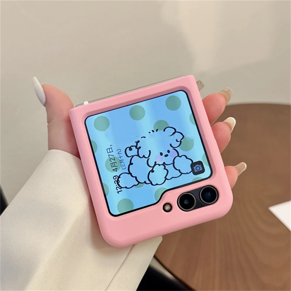 Korean Cute Candy Color Liquid Silicone Case - Fashionable Pure Color Cover Girl Gift