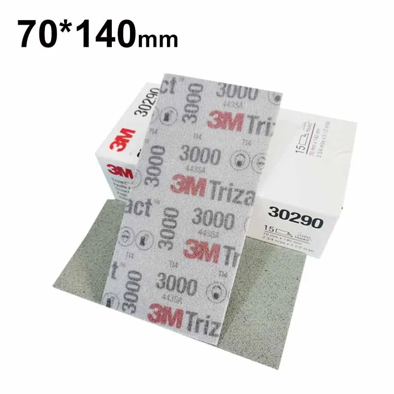 

70*140mm 3M Sponge Sandpaper Model Polished Abrasive Tools For Grinding Wet & Dry Sanding Paper Grit 3000/5000