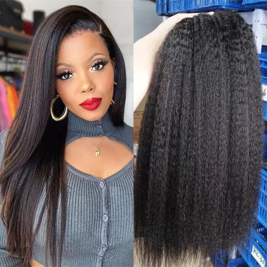 24 26 28 inch Kinky Straight Human Hair Bundles Human Hair Extensions for Women Brazilian Hair Bundles 10A Top Quality Thick