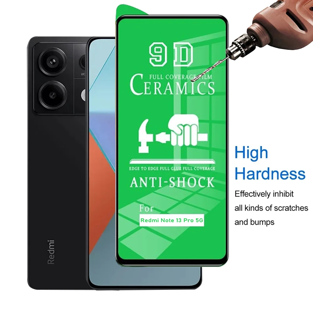 Universal 6-in-1 Ceramic Screen and Camera Lens Protector Film - Clear, Durable, Non-Glass