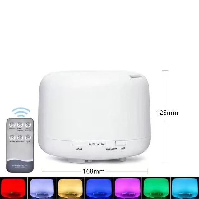 2023 New Aroma Diffuser Air Humidifier 500ML Ultrasonic Cool Mist Maker Fogger LED Essential Oil Aroma Diffuser 6