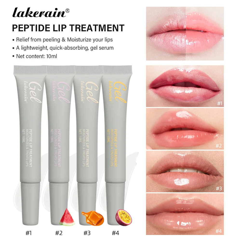 

10ml Moisturizing Peptide Lip Treatment Lip Mask Gel To Remove Dead Skin Lipstick Base Lip Cream Lip Care Mask Women Cosmetic