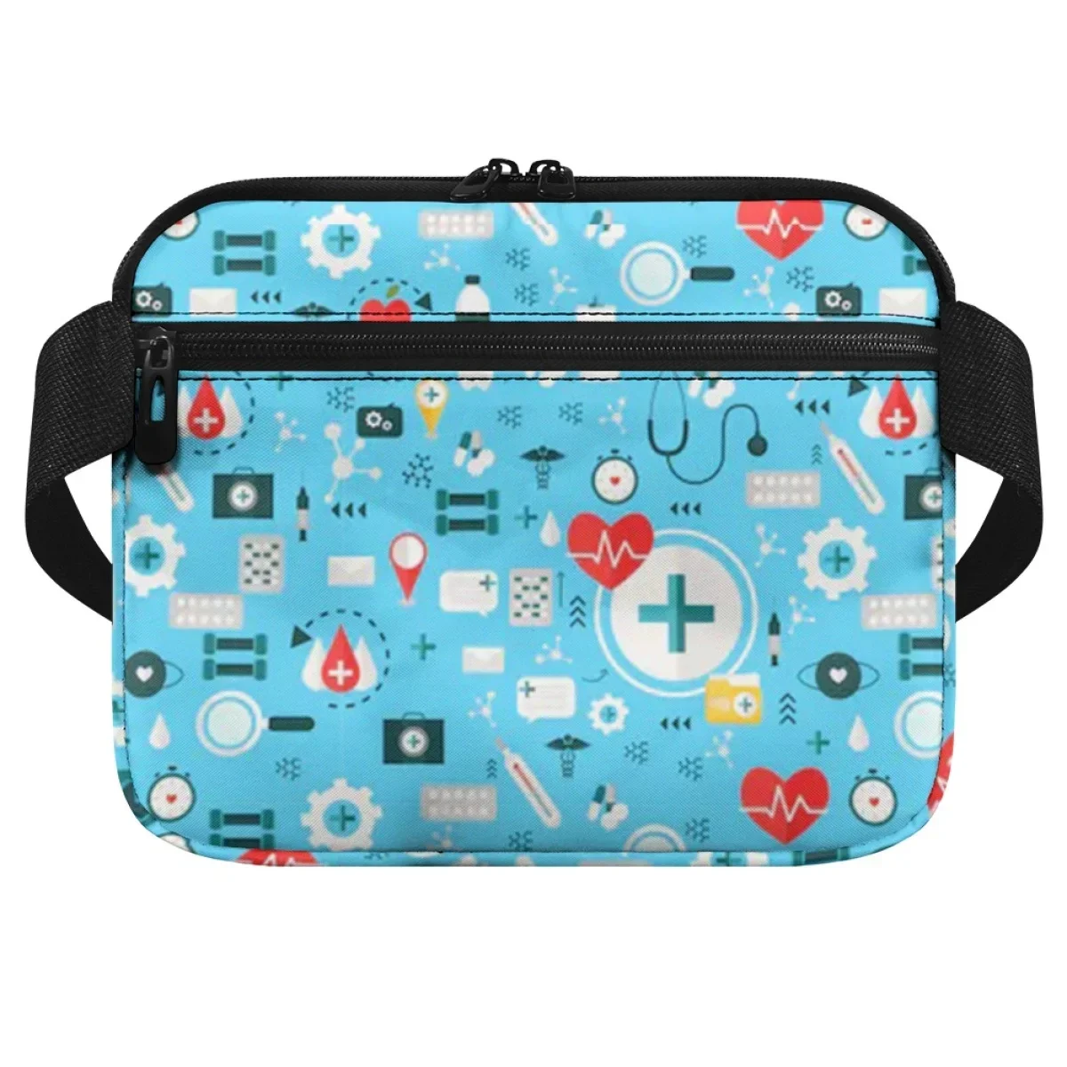 Medical Icon Designer Luxury Waist Bag Multi Pocket Adjustable Strap Hospital Work Nurse Organizer Pouch Practical Belt Bag 2023