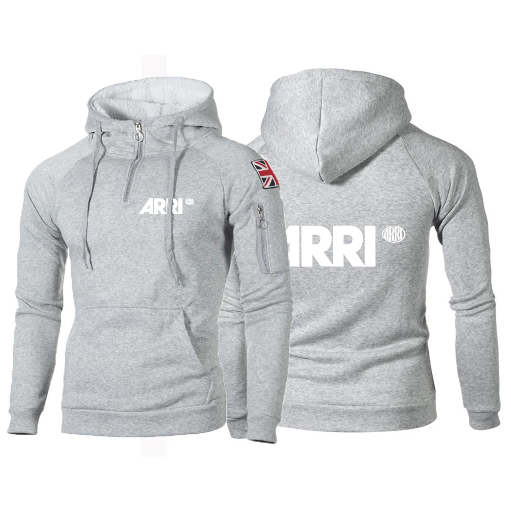 ARRI 2023 Men's New Spring And Autumn Printing Hoodies Tracksuit Pocket Hooded Sweatshirt Long Sleeve Zip Slim Coat Jackets Tops