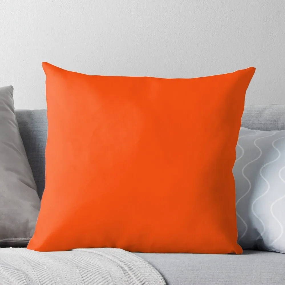 

PLAIN ORANGE RED SOLID COLOR ORANGE RED -OVER 100 SHADES OF ORANGE ON OZCUSHIONS Throw Pillow Sofa Pillow Cover