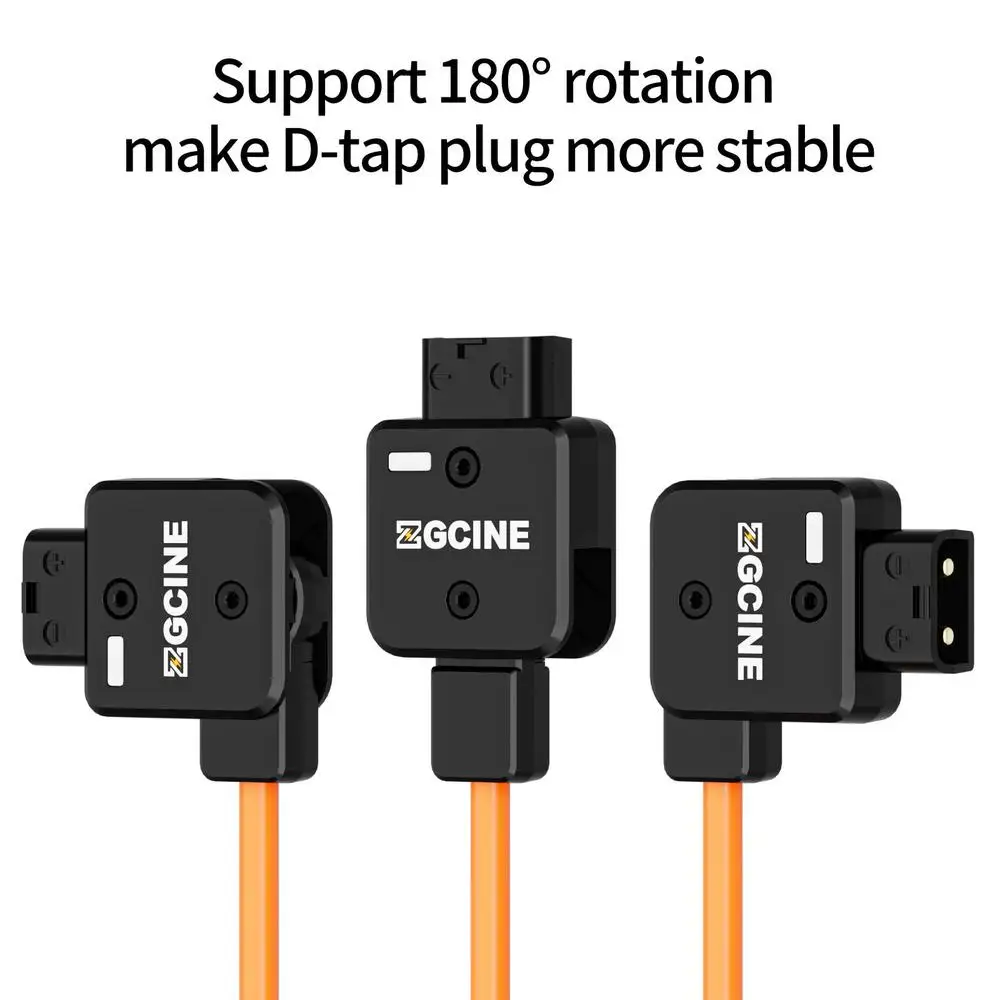 ZGCINE DT-LMS DTap to Lemo 2Pin Male Power Cable for Select RED ARRI and SONY Ca