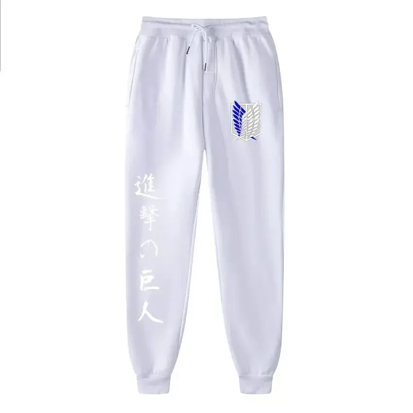 2024 Casual Anime Trousers Men's New Attack on Titan Printed Pants Spring and Autumn Loose Trendy Jogging Sweatpants S-3XL 5
