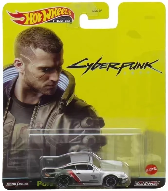 Original Hot Wheels Premium 1:64 Cyberpunk Entertainment Movie Sports Car Forza 911 Turbo Alloy Models Toys For Boys Batmobile