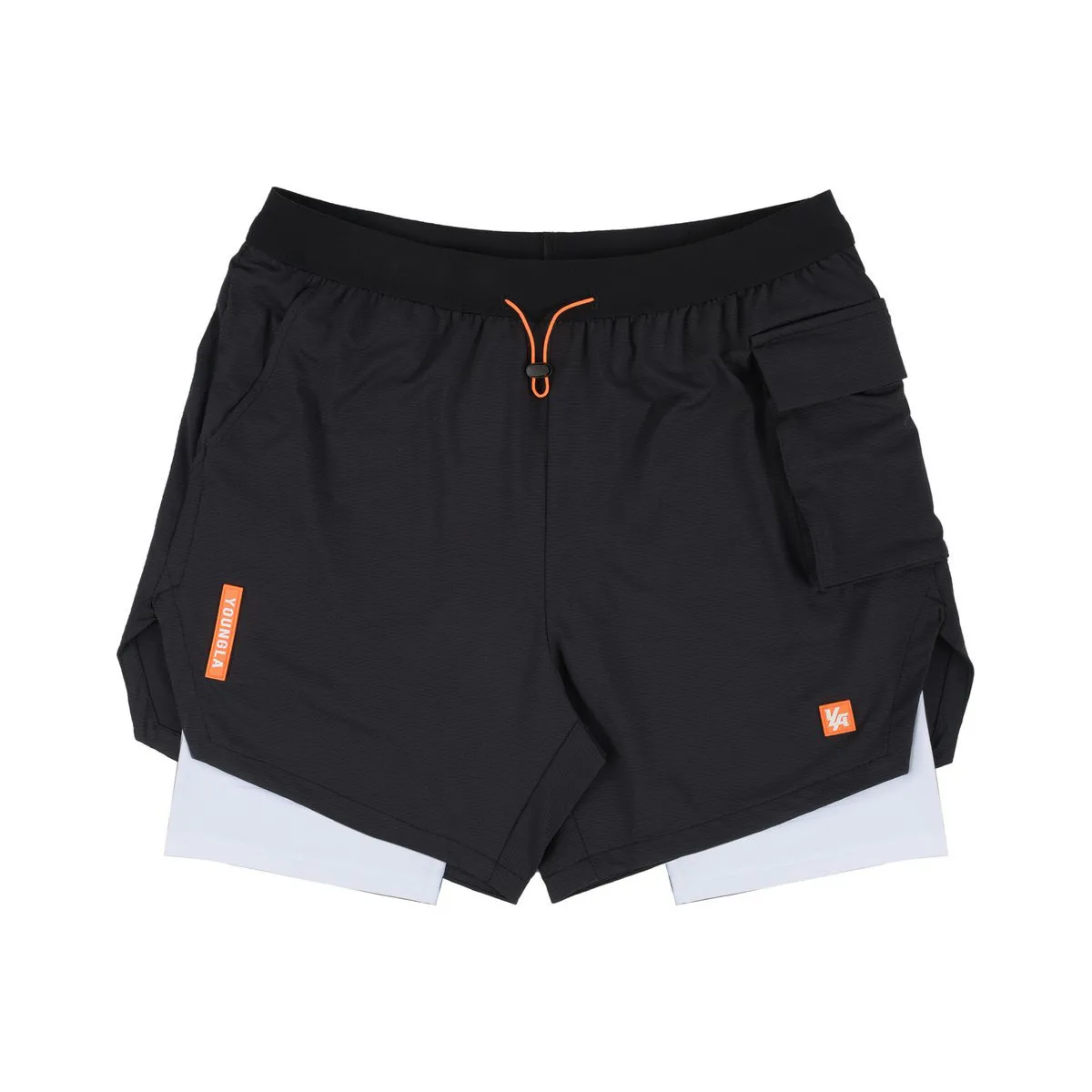 2 in 1 Fitness Shorts Men Double Layer Casual Bermuda Summer Gym Bodybuilding Training Short Pants Male Running Sport Bottoms best men's casual shorts Casual Shorts