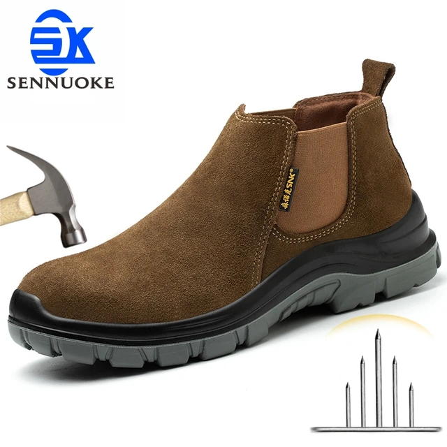 Botas con casquillo para hombre casquillo mujer industriales zapatos de trabajo seguridad hombre 2024 para dama tacticas vaquerass botines para caballero zapatos de trabajo seguridad hombre envío gratis