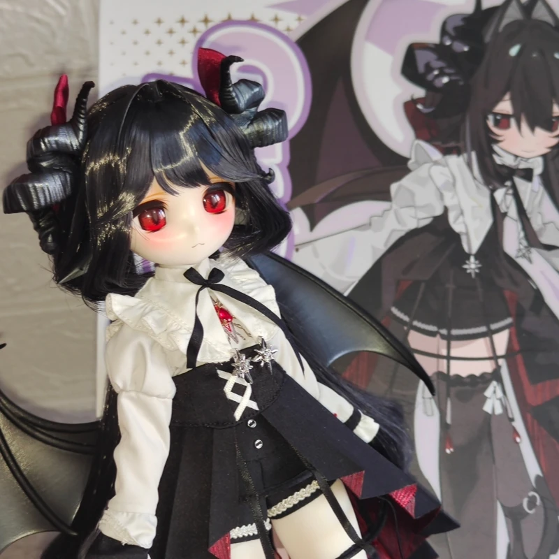 공식 Tinyfox Dark God Grafa Mjd 1/6 스케일 관절형 인형 기념일 스타일 풀 세트 2d 수집 모델 소녀의 생일 선물