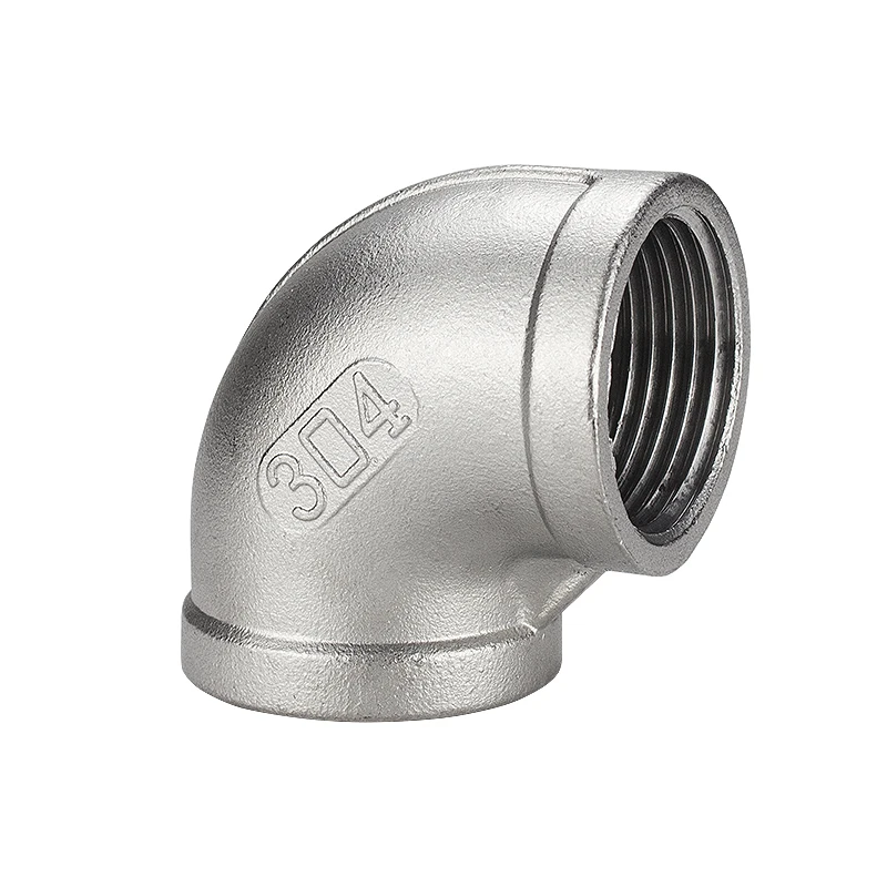 Pipe Fitting 304 Stainless Steel Male Threaded Elbow Female Connector 45 Degree 90 Degree 1/2&rdquo; 1&ldquo; 1-1/4&ldquo; 1/4 2&ldquo;