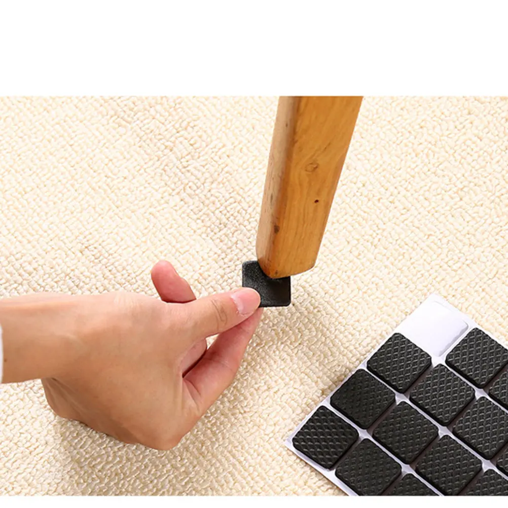 48Pcs 2.2cm 두꺼운 Eva 자체 접착식 바닥 보호 패드 가구 다리용 의자 테이블 미끄럼 방지 무소음 따뜻한 보호
