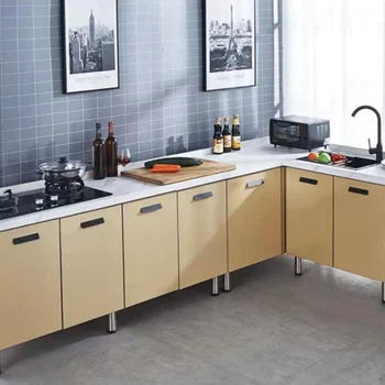 ผู้ผลิตตู้ครัวแบบติดตั้งในบ้าน พร้อมอ่างล้างจานสแตนเลส เตาแบบรวม ให้เช่าง่าย 2