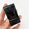 High Quality Black Real Forged Carbon Fiber Money Clip RIFD Slim Card Holder Wallet for Men Women 2