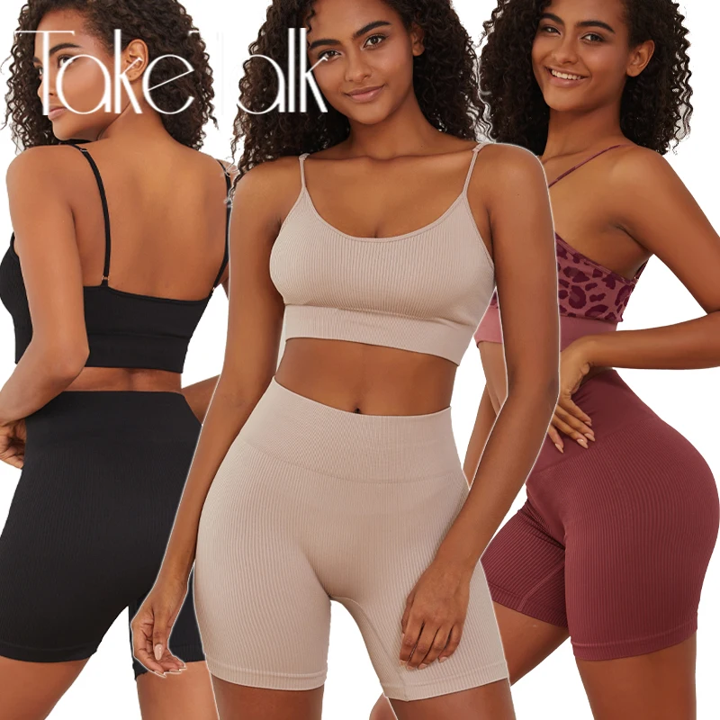 

Women Seamless Leopard Yoga Shirts Sleeveless Fitness Running Gym Tank Top High Waist Leggings High Elastic Women Bra Set Sports