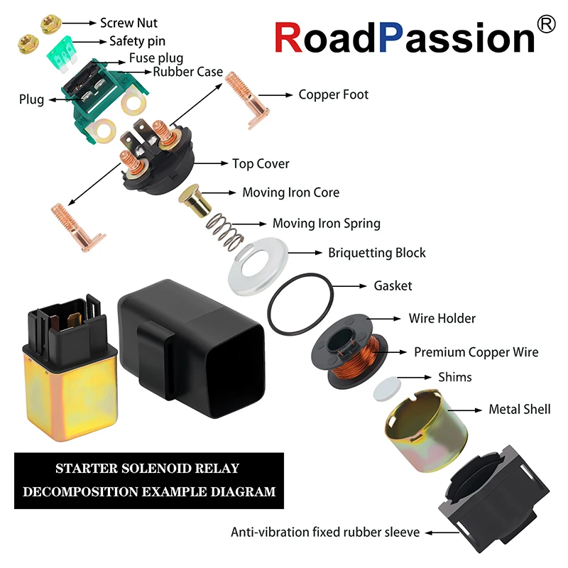 Arctic Cat DVX Alterra 90 Utility 3303-143 Kymco 38500-KKDK-900 용 오토바이 스타터 릴레이 솔레노이드