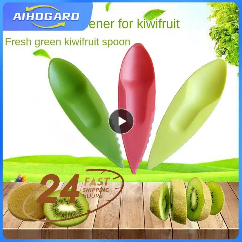 Set Di Plastica Kiwi Cucchiaio 11.5*3Cm 2 In 1 Kiwi Dig Cucchiaio Scoop Candy Color Fruit Knife Affettatrice Pelapatate Cutter