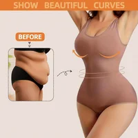 Body sans couture pour femmes, 1 pièce, contrôle de la taille et du ventre, modelant tout le corps, combinaison débardeur sans manches, Body façonnant le corps | 6