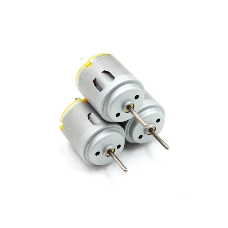 2pcs 미니 260 모터 RC-260SA-14240 고속 14000RPM DC6V-12V RC 애플리케이션용 24mm 원형 롱 샤프트가 있는 강력한 자기 모터