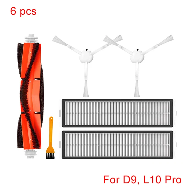 Advanced Spare Parts & Accessories Kit for Robot Vacuum: Main/Side Brushes, Mop, HEPA Filter