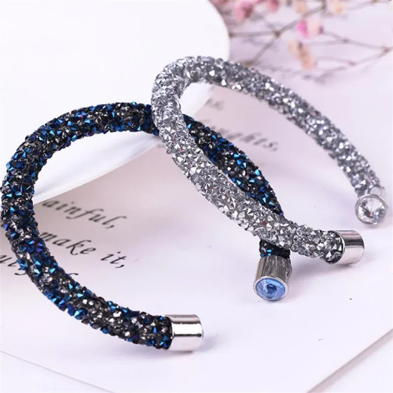 Resin glitter rhinestones rope tube cord sequin trimming 1 yard 6/7mm for DIY jewelry bracelet necklace wedding party decor