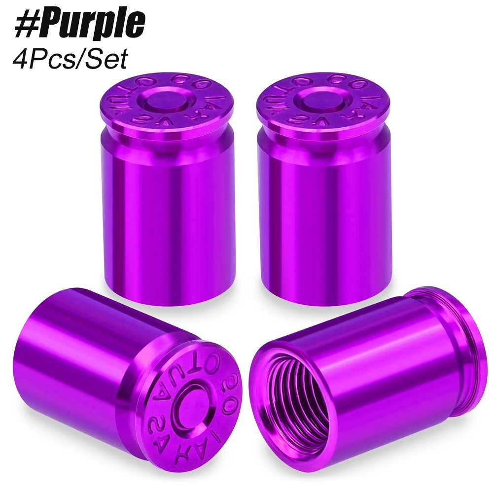 Universal Leak-Proof Tire Valve Stem Caps - Set of 4